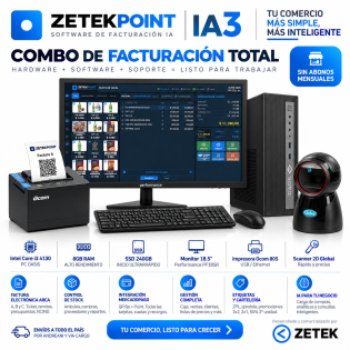 Combo Facturación Electrónica ARCA | ZETEKPOINT IA3 2