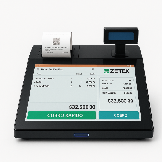 Registradora Electrónica ARCA ZETEK Touch 10
