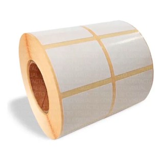 Pack 10 Rollos Etiquetas 50x25 2 Banda Papel Ilustración