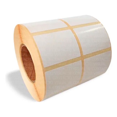 Pack 10 Rollos Etiquetas 50x25 2 Banda Papel Ilustración