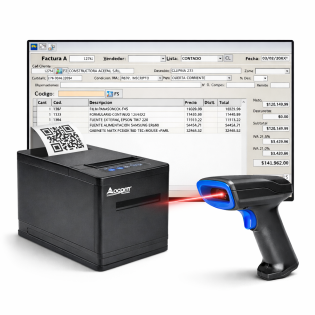Combo Factura Electrónica Plus con Impresora y Escáner 2D|ZETEK