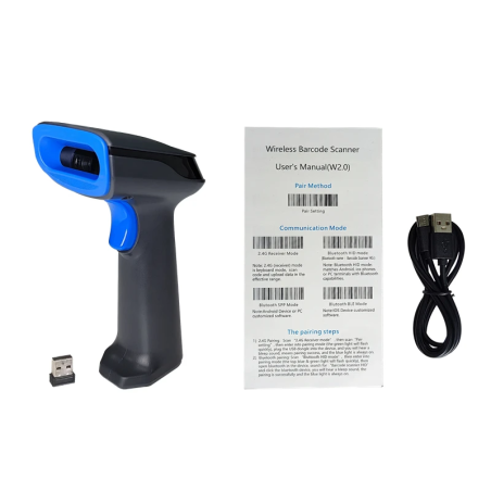 Lector Código de Barras OCOM OCBS-W288 Inalámbrico 1D/2D USB para Punto de Venta