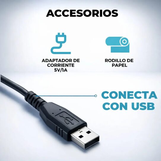 Impresora Global TP-POS58-USB 58mm para tickets y comprobantes