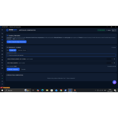 Software ZETEKPOINT IA de facturación electrónica ARCA y punto de venta para Windows, de pago único sin abono mensual