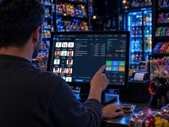 ZETEKPOINT funcionando en el mostrador de kioscos y maxikioscos
